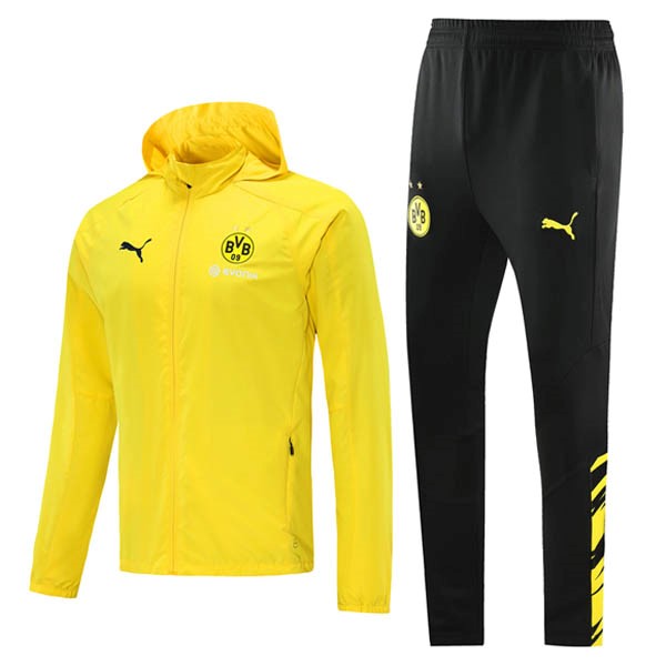 Windjacke Borussia Dortmund Komplett Set 2021-22 Gelb Schwarz Fussballtrikots Günstig